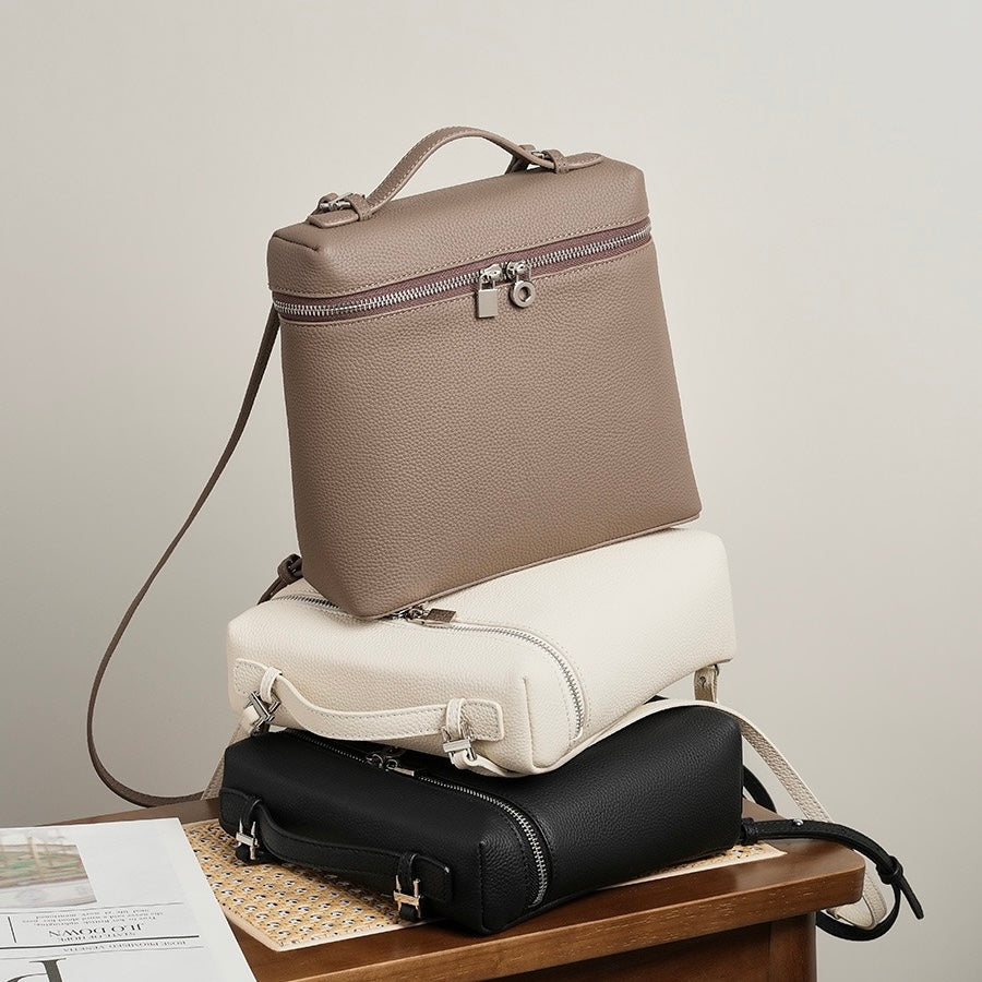 Exquisiter Luxus-Rucksack aus echtem Leder für Damen
