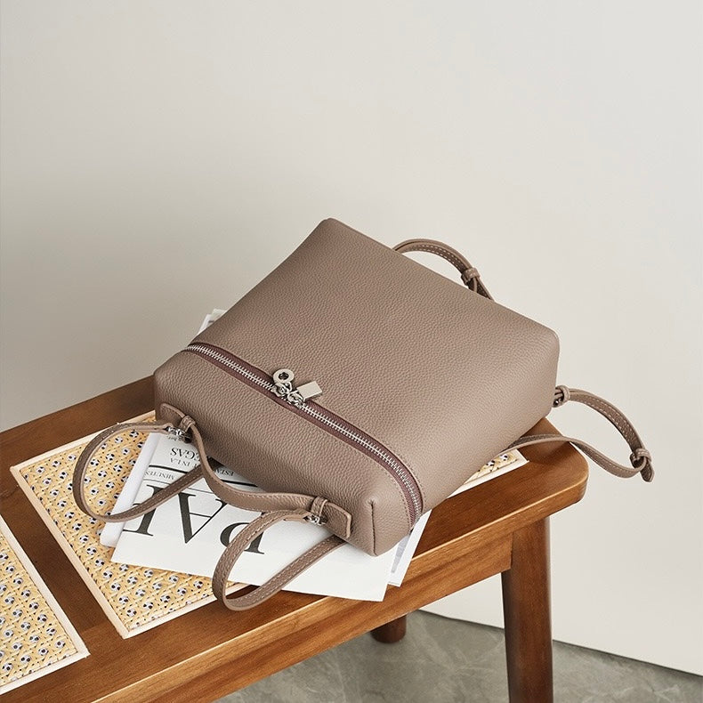 Exquisiter Luxus-Rucksack aus echtem Leder für Damen