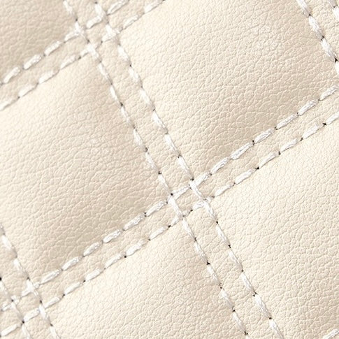 Womens Genuine Leather Quilted Crossbody Bag  Light Luxury Everyday Essential