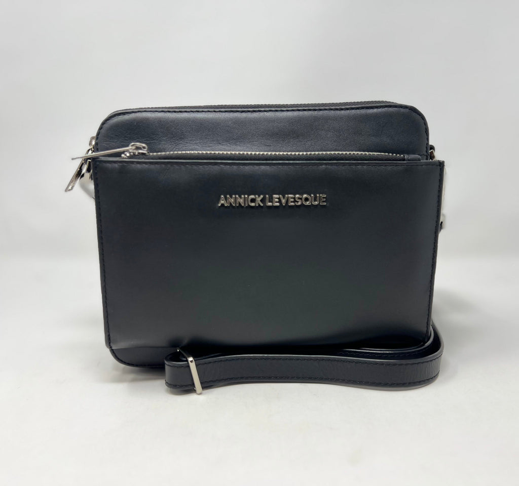 Petit Sac bandoulière avec porte-carte détachable, noir | Kennedi