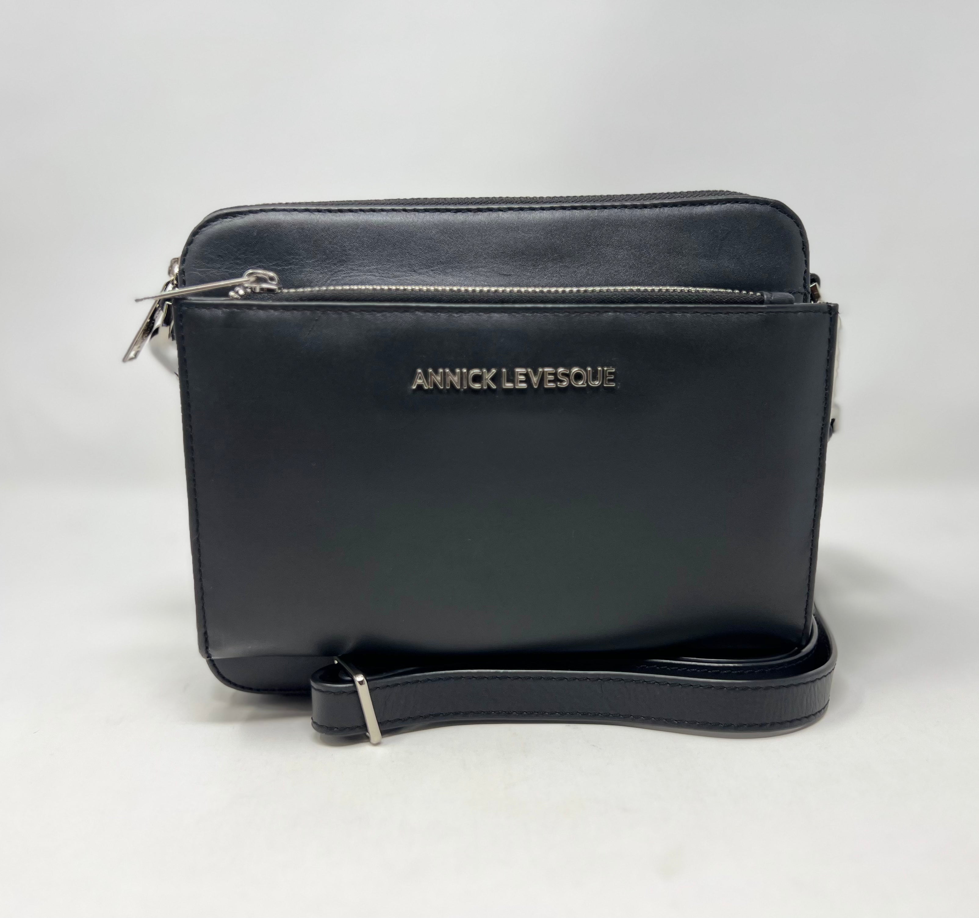 Petit Sac bandoulière avec porte-carte détachable, noir | Kennedi