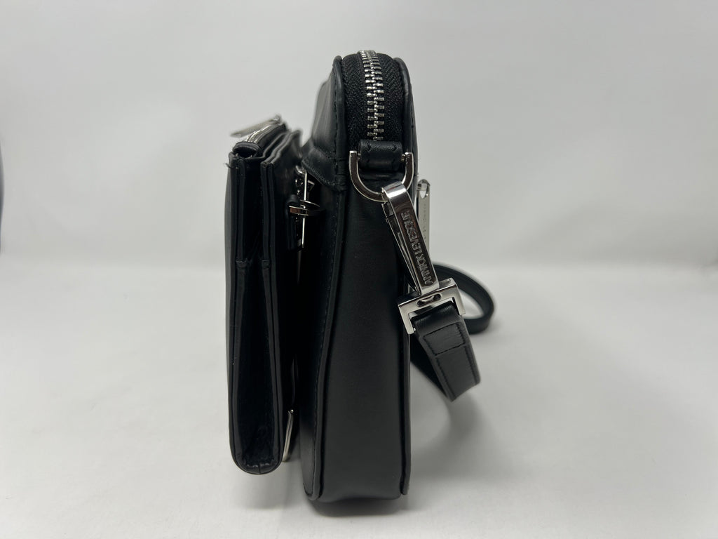 Petit Sac bandoulière avec porte-carte détachable, noir | Kennedi