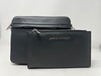 Petit Sac bandoulière avec porte-carte détachable, noir | Kennedi