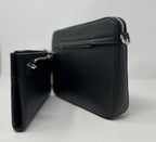 Petit Sac bandoulière avec porte-carte détachable, noir | Kennedi