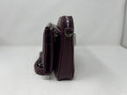 Petit Sac bandouillère avec porte carte détachable, aubergine | Kennedi