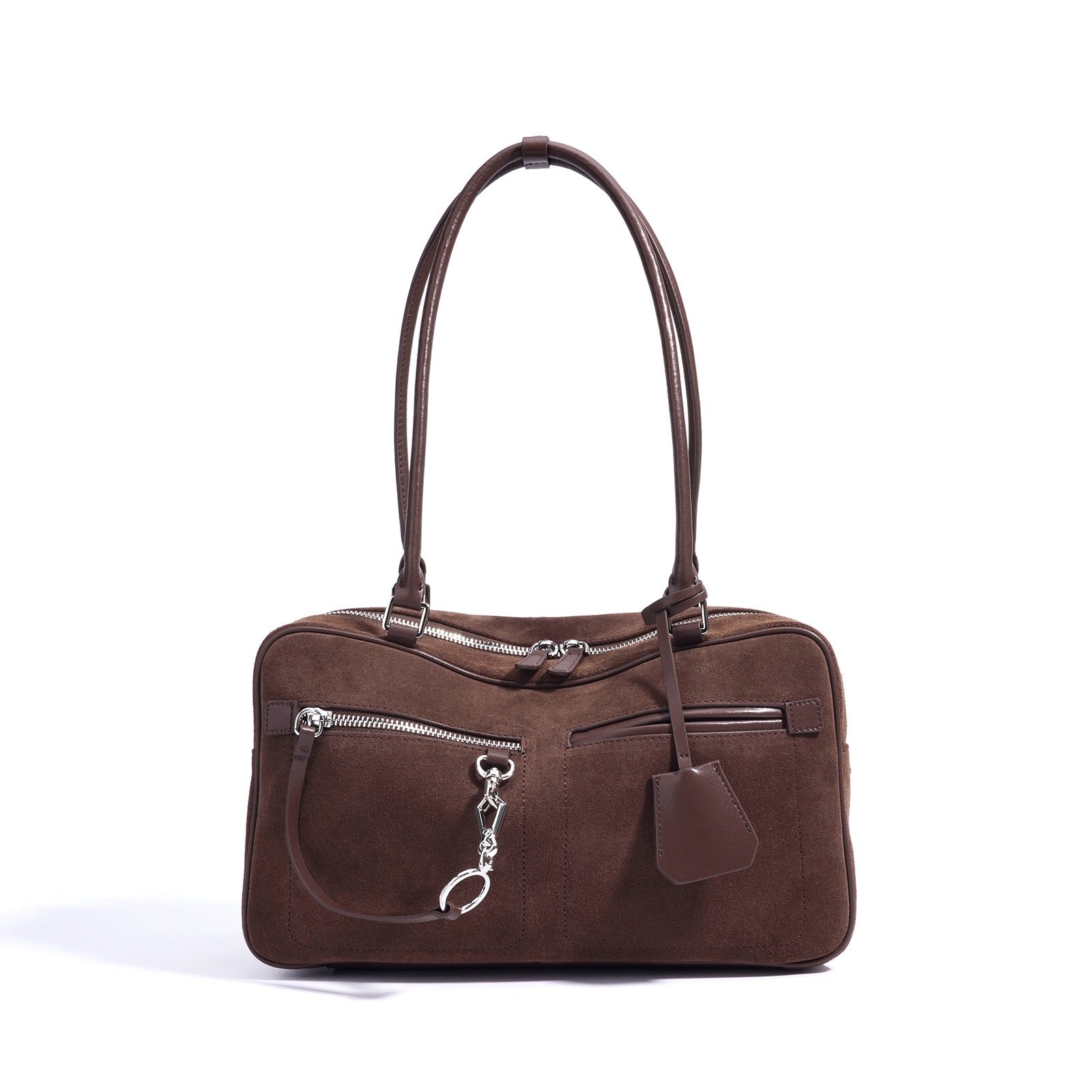 Womens Matte Leather Pillow Shoulder Bag  Vintage Tote for Daily Commute