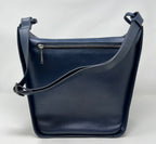 sac à main souple en bandoulière, Bleu marine | Julie
