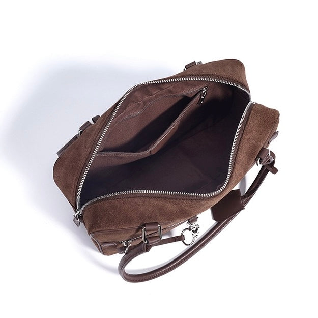 Womens Matte Leather Pillow Shoulder Bag  Vintage Tote for Daily Commute