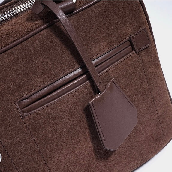 Womens Matte Leather Pillow Shoulder Bag  Vintage Tote for Daily Commute