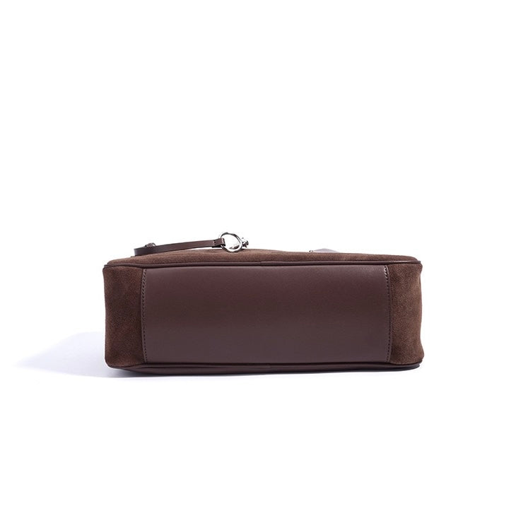 Womens Matte Leather Pillow Shoulder Bag  Vintage Tote for Daily Commute
