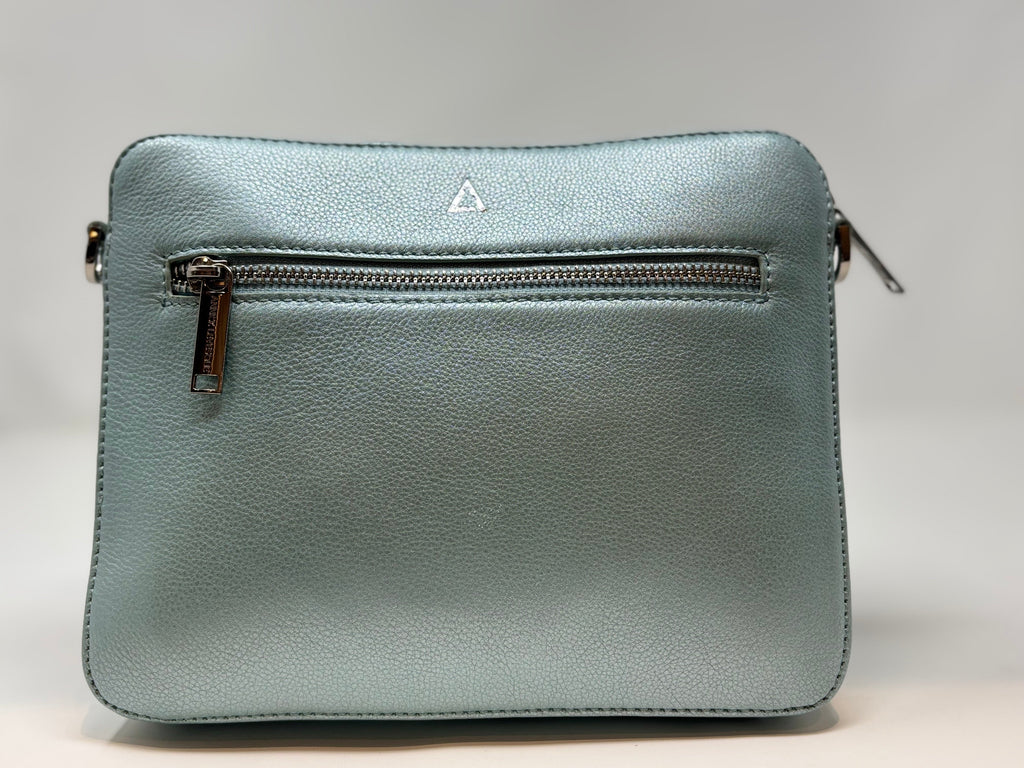 Petit sac bandoulière avec porte carte détachable bleu céleste | Kennedi