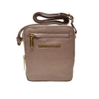 Petit sac en cuir rose platine —  Nadine