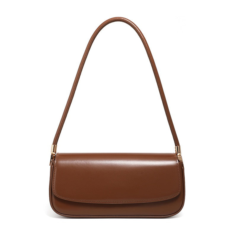 Womens Genuine Leather Minimalist Saddle Tote  2025 Commuter Edition