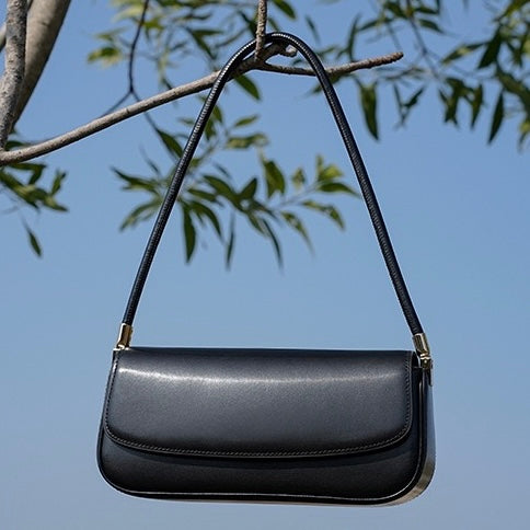 Womens Genuine Leather Minimalist Saddle Tote  2025 Commuter Edition