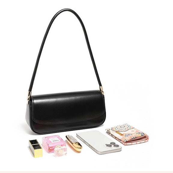 Womens Genuine Leather Minimalist Saddle Tote  2025 Commuter Edition