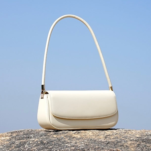 Womens Genuine Leather Minimalist Saddle Tote  2025 Commuter Edition