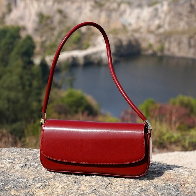 Womens Genuine Leather Minimalist Saddle Tote  2025 Commuter Edition