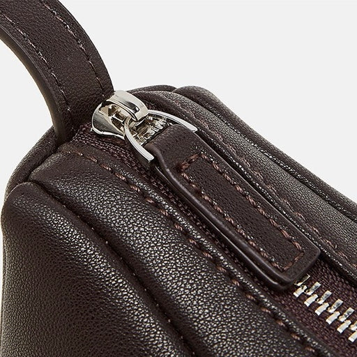 Womens Genuine Leather Minimalist Soft Crossbody Shoulder Bag
