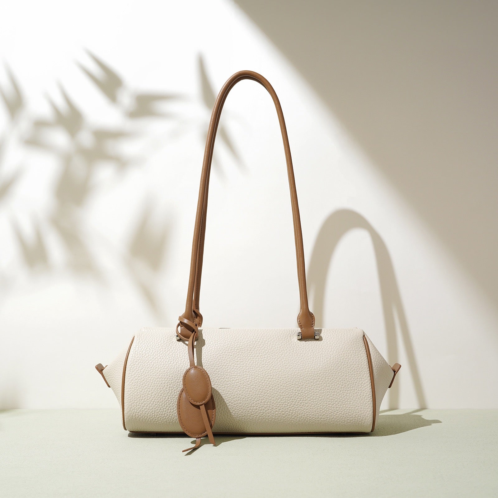 Women Genuine Leather Light Luxury Pendant Shoulder Handbag