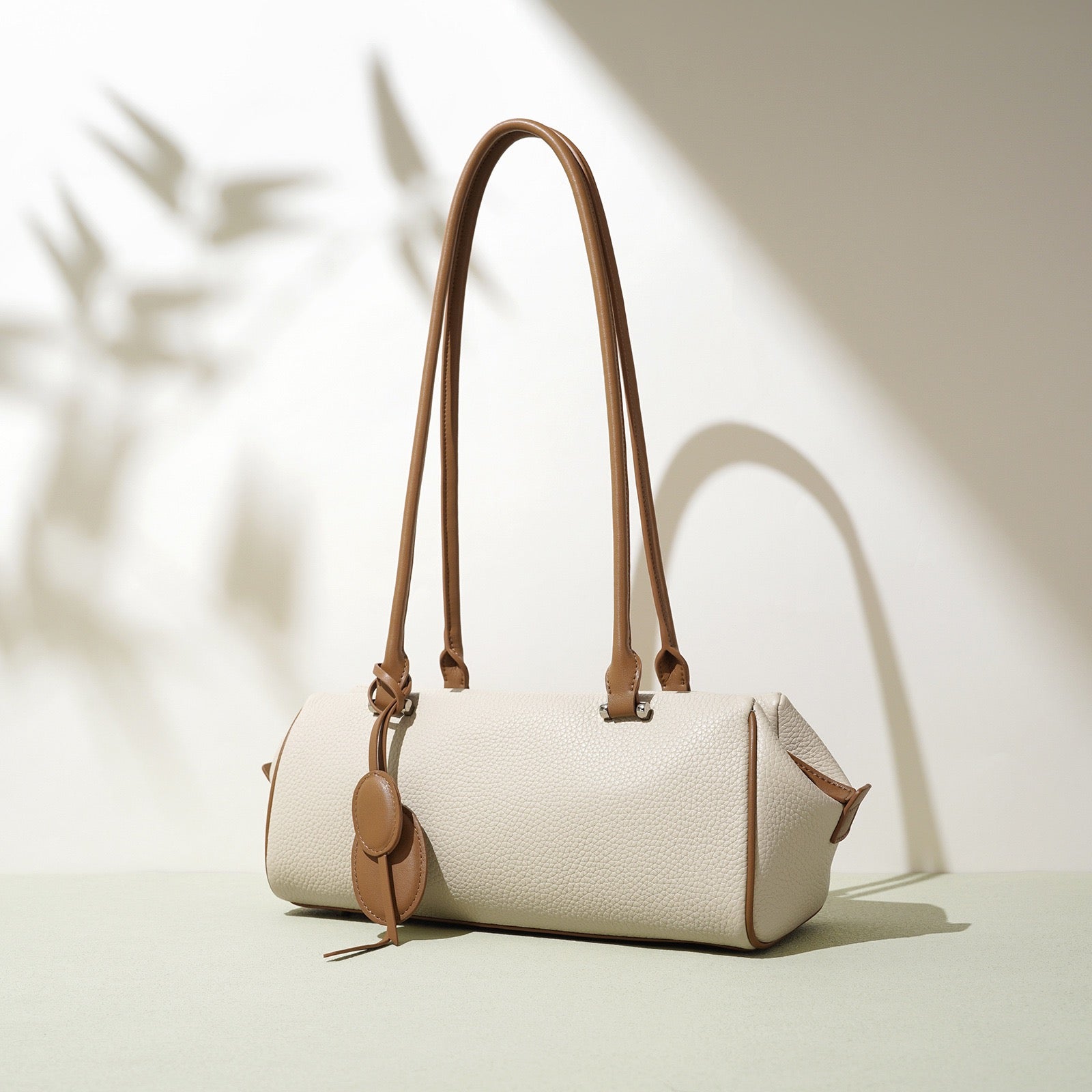 Women Genuine Leather Light Luxury Pendant Shoulder Handbag