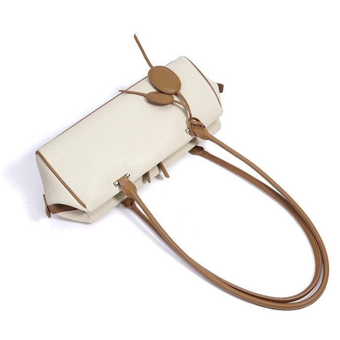 Women Genuine Leather Light Luxury Pendant Shoulder Handbag