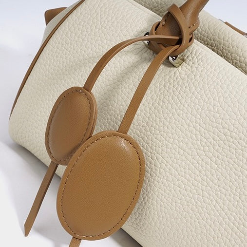 Women Genuine Leather Light Luxury Pendant Shoulder Handbag