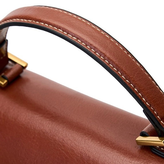 Womens Genuine Leather Postman Crossbody Shoulder Tote Bag in Elegant