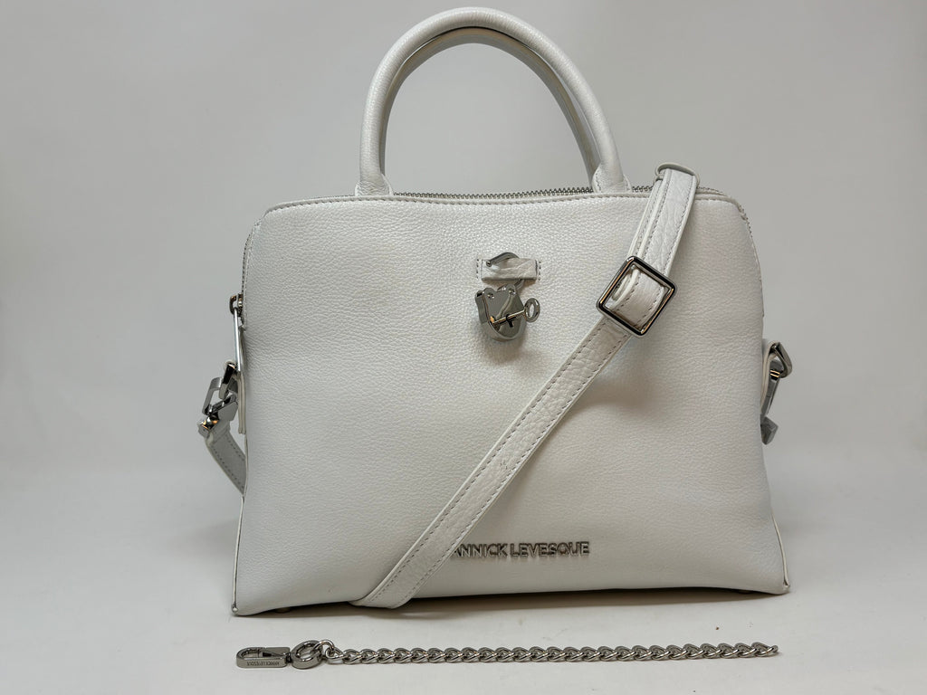 Sac à main en cuir banc | Miranda