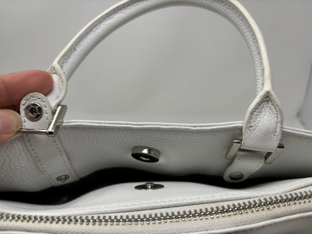 Sac à main en cuir banc | Miranda