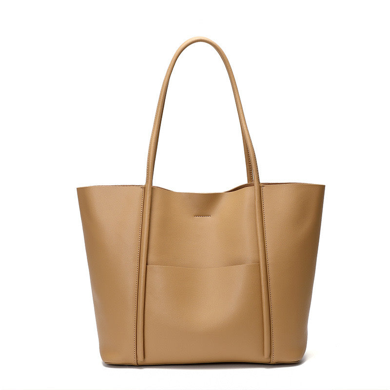 Womens Genuine Leather Summer Tote Bag