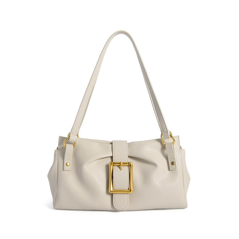 2025 Spring New Womens Genuine Leather Handheld & Underarm Baguette Bag