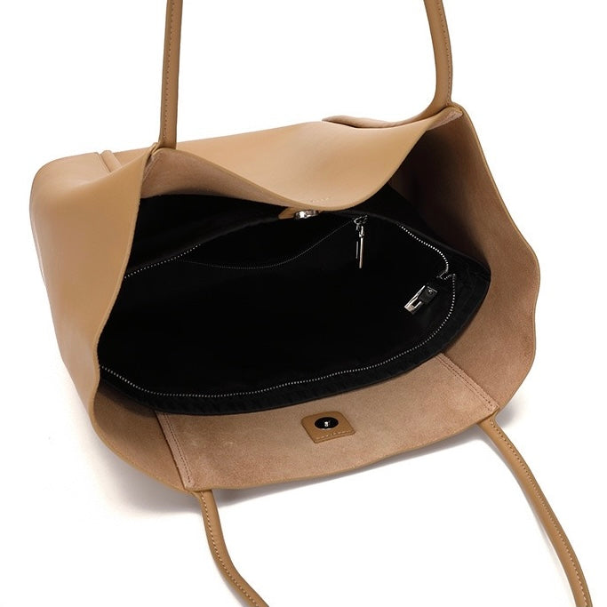 Womens Genuine Leather Summer Tote Bag