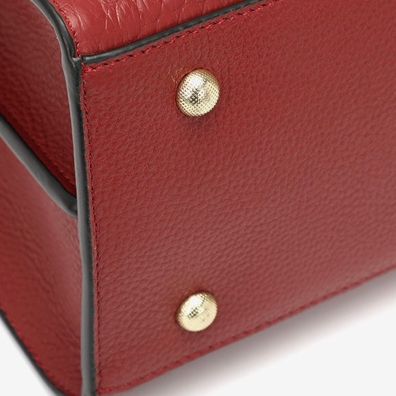 Womens Genuine Leather Classic Everyday Crossbody Tote Bag