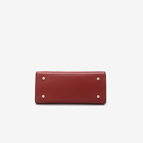 Womens Genuine Leather Classic Everyday Crossbody Tote Bag