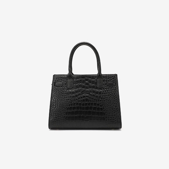 Womens Genuine Leather Classic Everyday Crossbody Tote Bag