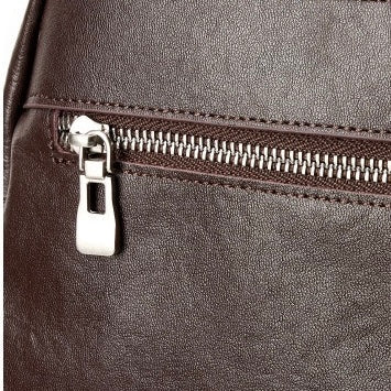 Stilvoller, großer, weicher Leder-Multifunktionsrucksack aus echtem Leder für Damen