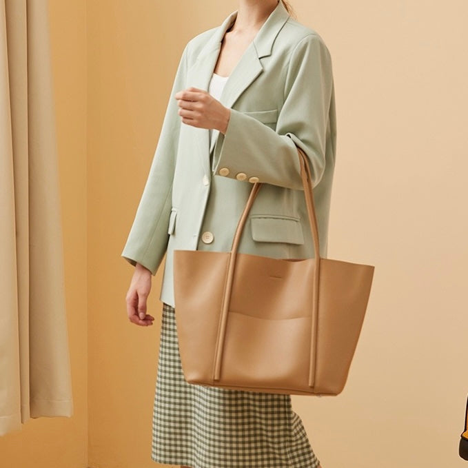 Womens Genuine Leather Summer Tote Bag