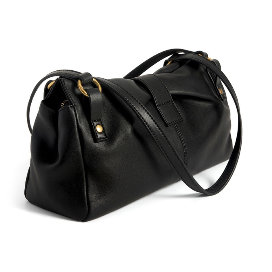2025 Spring New Womens Genuine Leather Handheld & Underarm Baguette Bag