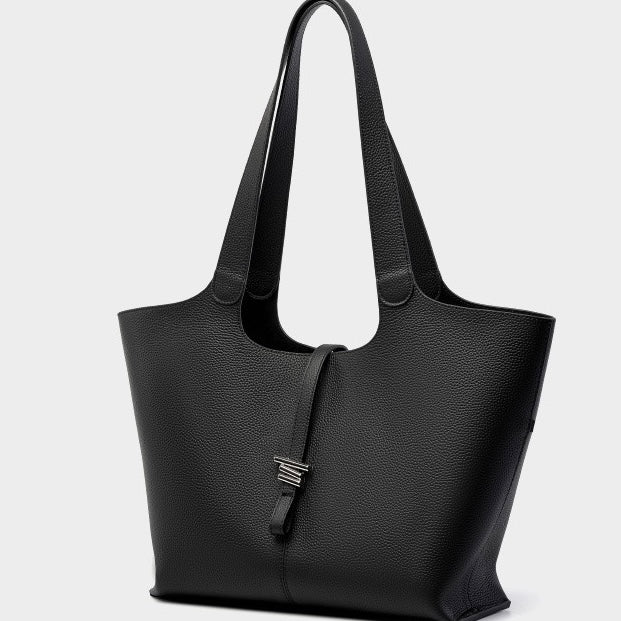 2025 New Womens Genuine Leather Large Capacity Commuter Tote Bag
