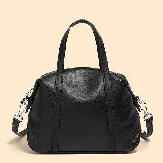 Womens Genuine Leather Boston Pillow Bag