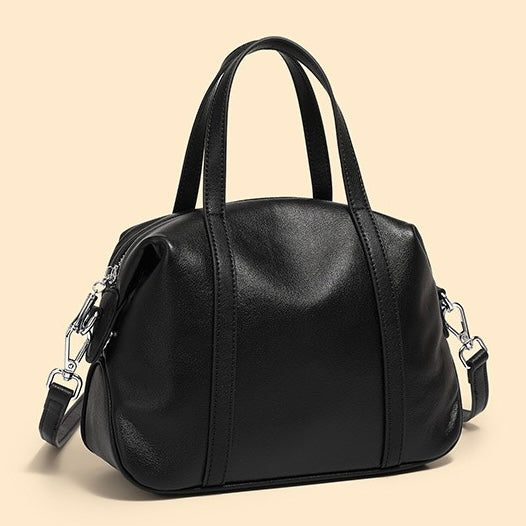 Womens Genuine Leather Boston Pillow Bag