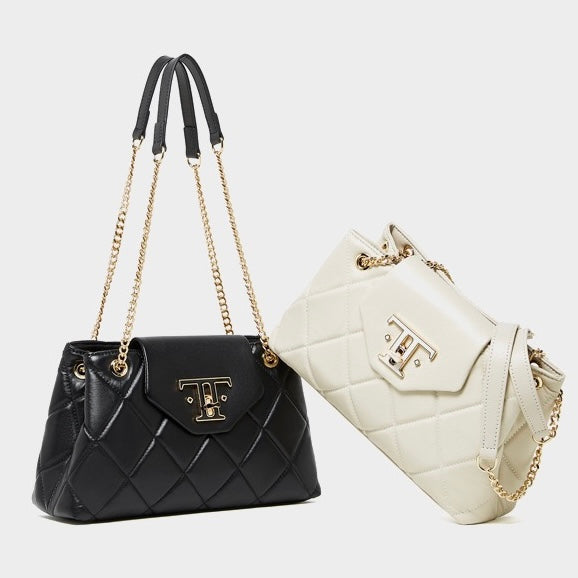 Womens Genuine Leather Chain Shoulder Crossbody Bag in Commuter Chic Style