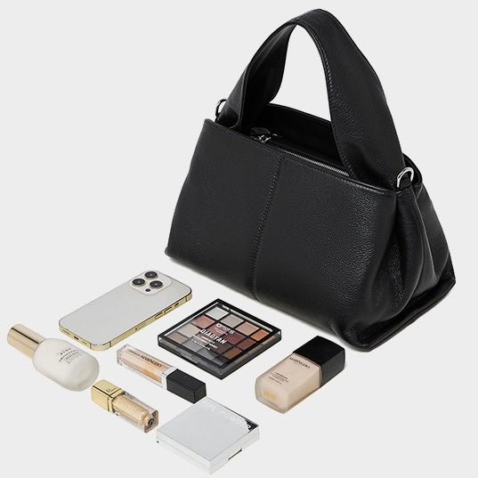 Womens Genuine Leather Vintage-Style Top-Grain Shoulder Bag in Classic Design