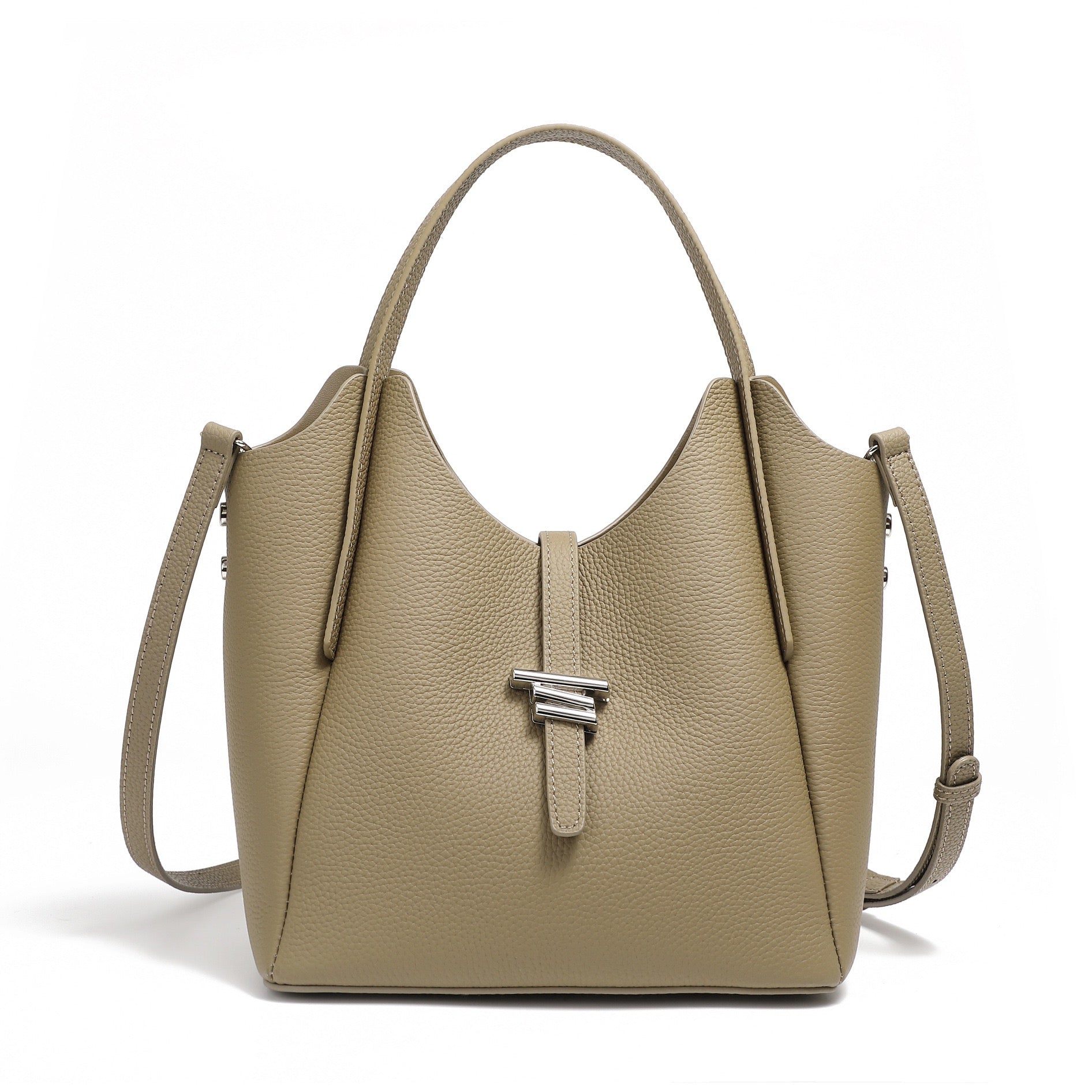 Womens Genuine Leather Commuter Top Handle Crossbody Shoulder Bag In Minimalist Style