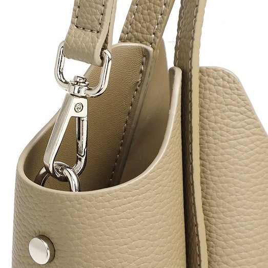 Womens Genuine Leather Commuter Top Handle Crossbody Shoulder Bag In Minimalist Style