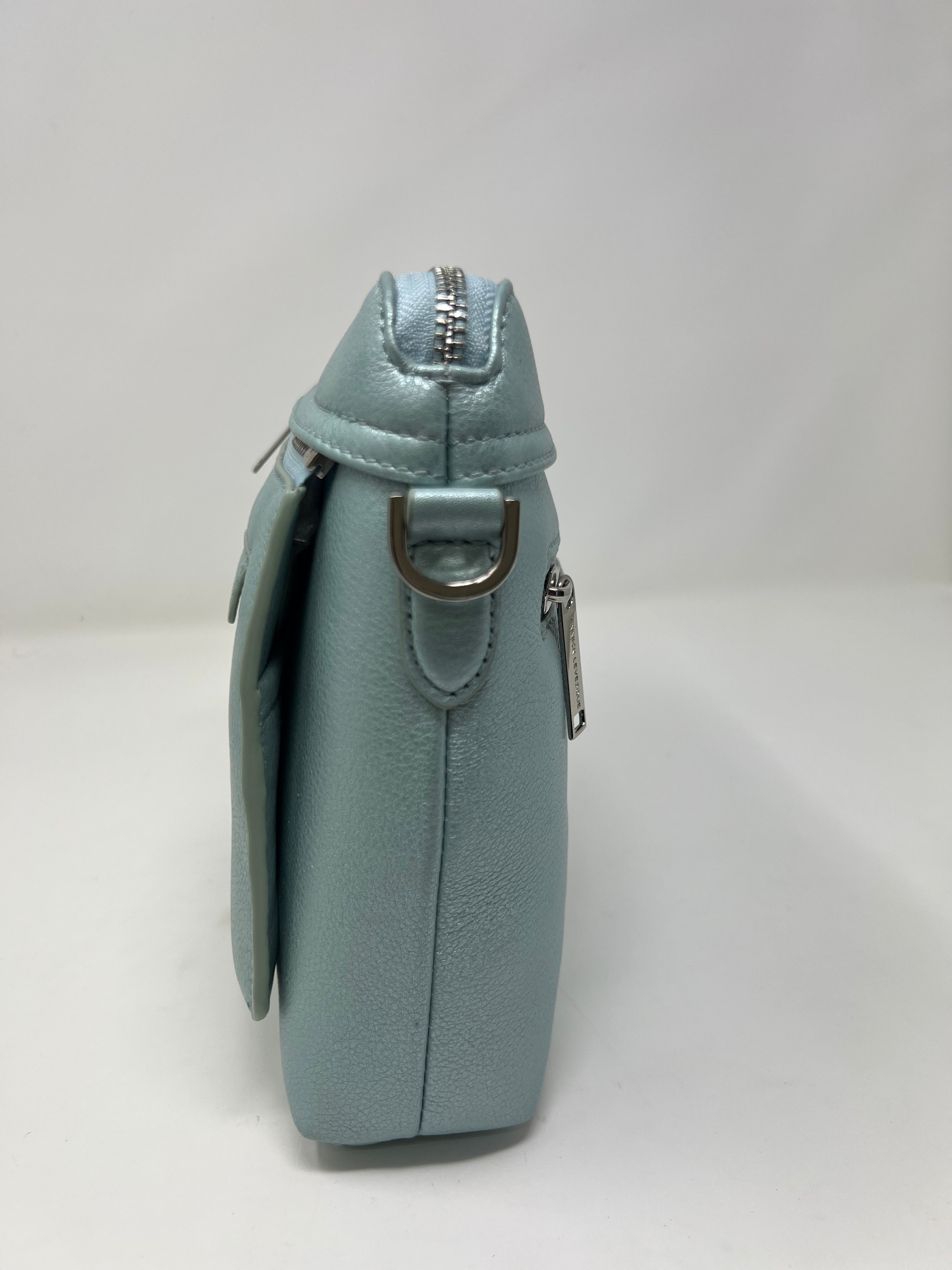 Petit sac à bandoulière bleu céleste, Brigitte