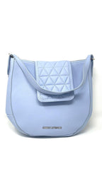 Sac à main en Cuir Bleu Pâle , 2-en-1, Isabelle