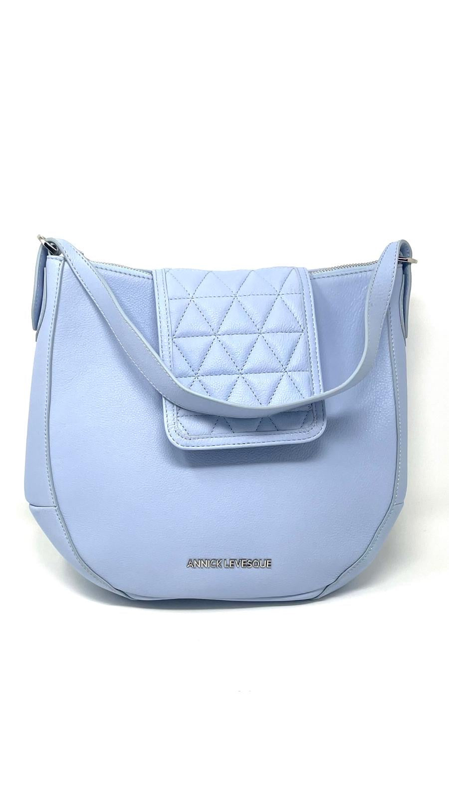 Sac à main en Cuir Bleu Pâle , 2-en-1, Isabelle
