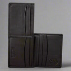 JBG International Men's Flip Up Bifold Leather Wallet
