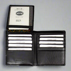 JBG International Men's Flip Up Wing Bifold Leather Wallet